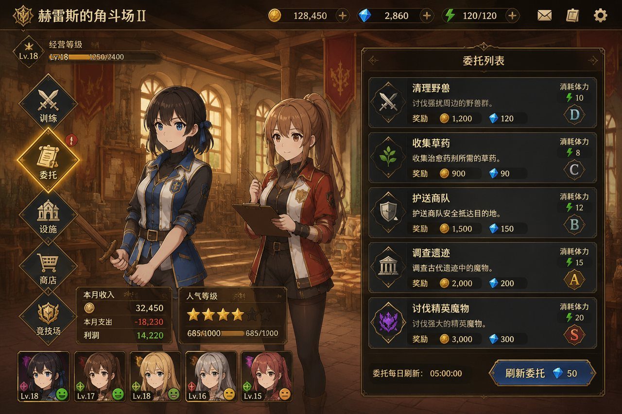 赫雷斯的角斗场Ⅱ 场景演出 玩法截图 1